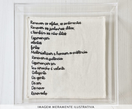 Quadro Poema Teu Coração É Valente | WestwingNow