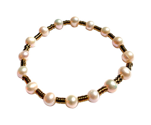 Pulseira Hilo Dourado, Rosa | WestwingNow