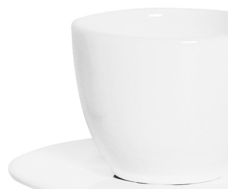 Jogo de Xícaras para Café com Pires Standard Branco | WestwingNow