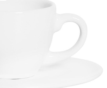 Jogo de Xícaras para Café com Pires Standard Branco | WestwingNow