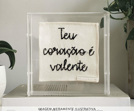 Quadro Teu Coração É Valente | Westwing