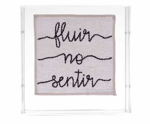 Quadro Fluir No Sentir, Branco | WestwingNow