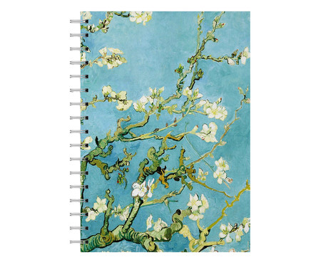 Caderno Universitário Pautado Amendoeira em Flor