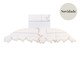 Jogo de Lençol Laurin Branco e Rosa 200 Fios, Branco | WestwingNow