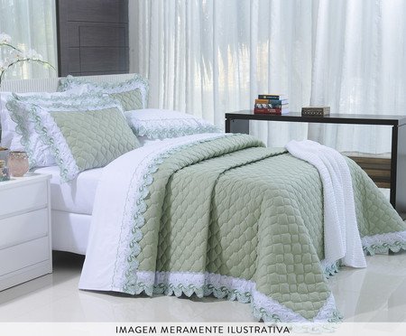 Jogo de Cobre-Leito Maiori Verde 200 Fios I | Westwing