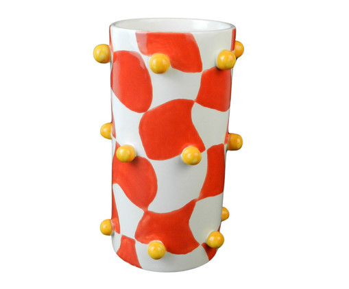 Vaso Circle Vermelho e Coral, multicolor | WestwingNow