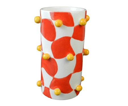 Vaso Circle Vermelho e Coral