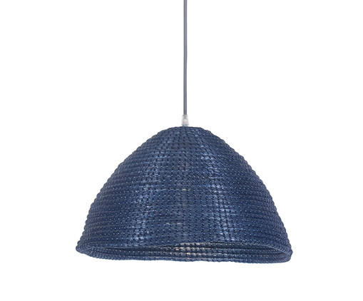 Pendente O'Thentique Seagrass Azul Indigo Bivolt, blue | WestwingNow