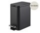 Lixeira com Pedal Frame Preta, Preto | WestwingNow