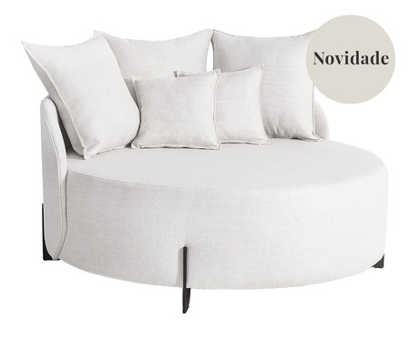 Sofá Chaiselongue Laura Bege | Westwing