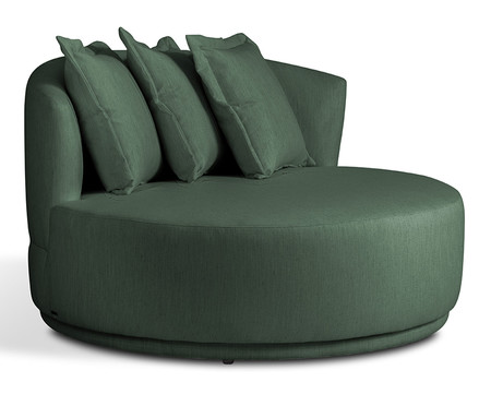 Sofá Chaiselongue Giratório Heloisa Verde | WestwingNow