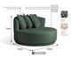 Sofá Chaiselongue Giratório Heloisa Verde, green | WestwingNow