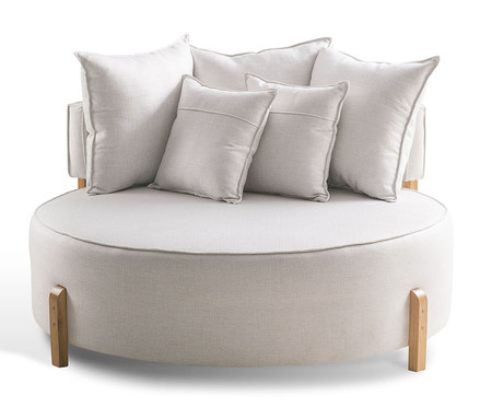 Sofá Chaiselongue Gaia Bege | Westwing