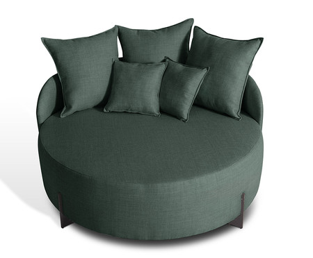 Sofá Chaiselongue Laura Verde | Westwing