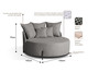 Sofá Chaiselongue Laura Cinza, grey | WestwingNow