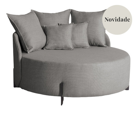 Sofá Chaiselongue Laura Cinza | Westwing