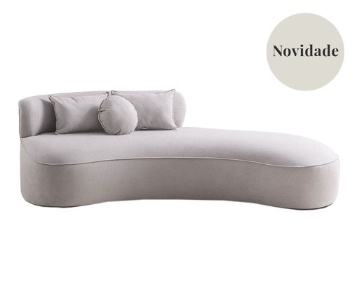 Sofá Chaiselongue Esquerdo Paola Cinza, grey | WestwingNow