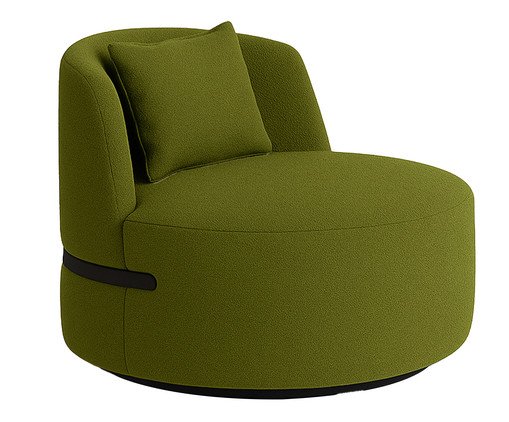 Poltrona em Bouclê Laila Verde e Preto, green | WestwingNow