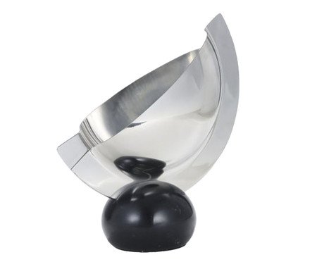 Vaso em Metal e Pedra Bagwell - Prateado | Westwing