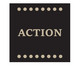 Placa de Madeira Estampada Action, Preto, Branco | WestwingNow