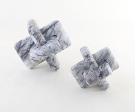 Escultura em Pedra Akechi - Branco | Westwing