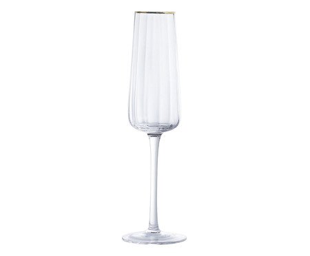 Taça para Champanhe com Borda de Ouro III | Westwing