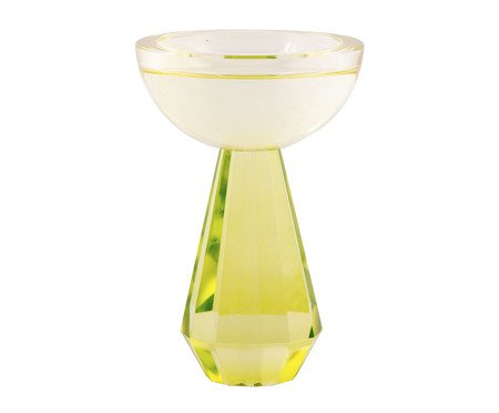 Castiçal em Cristal Steve I - Verde | Westwing