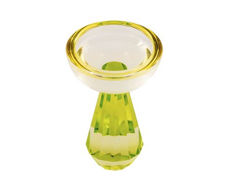Castiçal em Cristal Steve I - Verde | Westwing