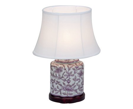 Abajur em Porcelana Collins Bivolt Rosa | Westwing