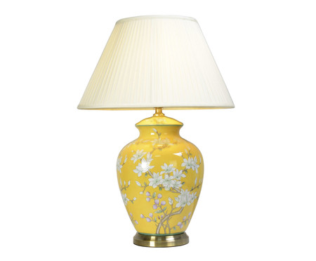 Abajur em Porcelana Phil Bivolt Amarelo