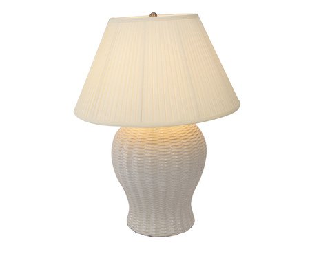 Abajur em Porcelana Marlo Branco | Westwing