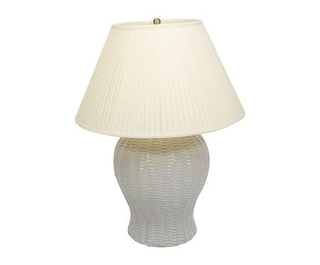 Abajur em Porcelana Marlo Branco | Westwing