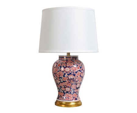 Abajur em Porcelana Farbar Bivolt Vermelho | Westwing