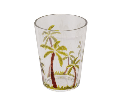 Copo Baixo Palm Tree - Verde, transparent | WestwingNow