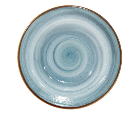 Prato Fundo em Porcelana Artisan - Azul