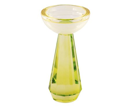 Castiçal em Cristal Steve II - Verde | Westwing