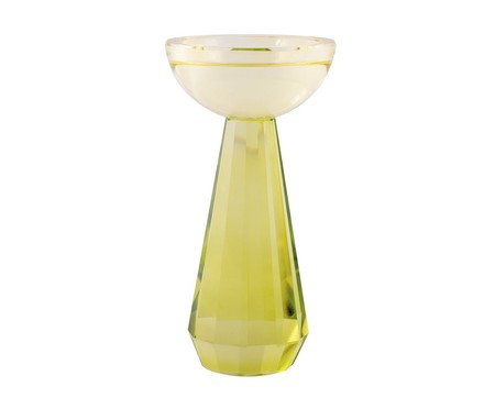 Castiçal em Cristal Steve II - Verde | Westwing