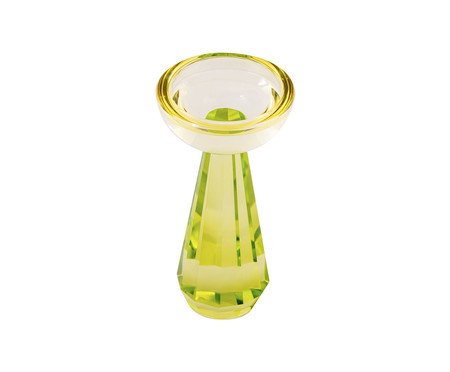 Castiçal em Cristal Steve II - Verde | Westwing