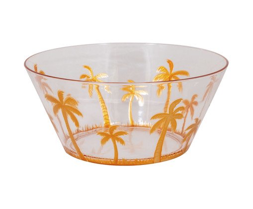Bowl para Salada Grande Palm Tree  - Dourado, transparent | WestwingNow