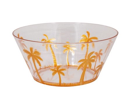 Bowl para Salada Grande Palm Tree  - Dourado | Westwing