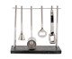 Jogo para Bar em Inox com Base Madeira II - Prateado, silver or metallic | WestwingNow