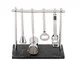Jogo para Bar em Inox com Base Madeira II - Prateado, silver or metallic | WestwingNow