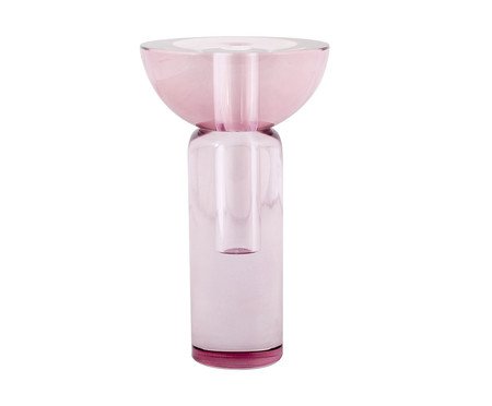 Vaso em Cristal Dina II - Rosa
