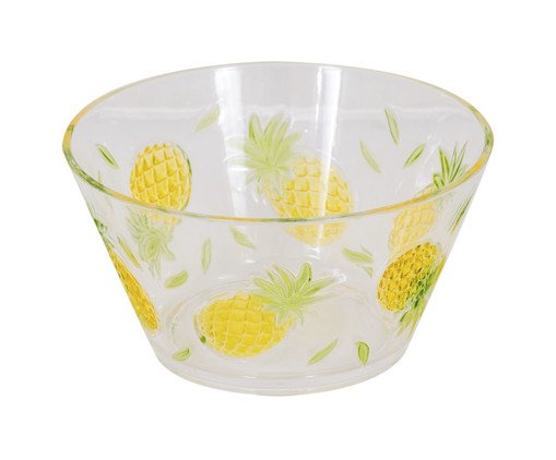 Bowl para Salada Pequeno Abacaxi  - Amarelo, transparent | WestwingNow