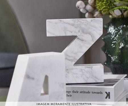 Aparador de Livros em Pedra - Branco | Westwing