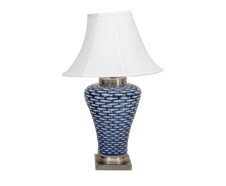 Abajur em Porcelana Costanzo Bivolt Azul | Westwing