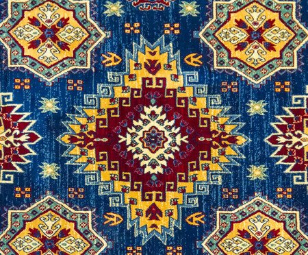 Tapete Clássico Turco Kasakh Naava - Azul | Westwing