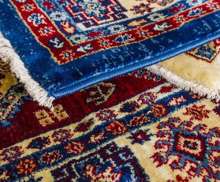 Tapete Clássico Turco Kasakh Naava - Azul | Westwing