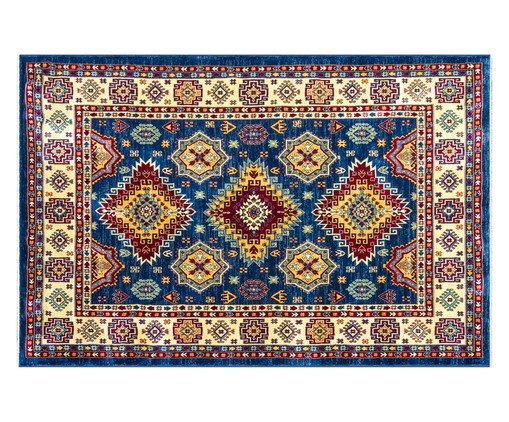 Tapete Clássico Turco Kasakh Naava - Azul, Azul | WestwingNow