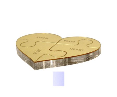 Puzzle Coração Gold | Westwing